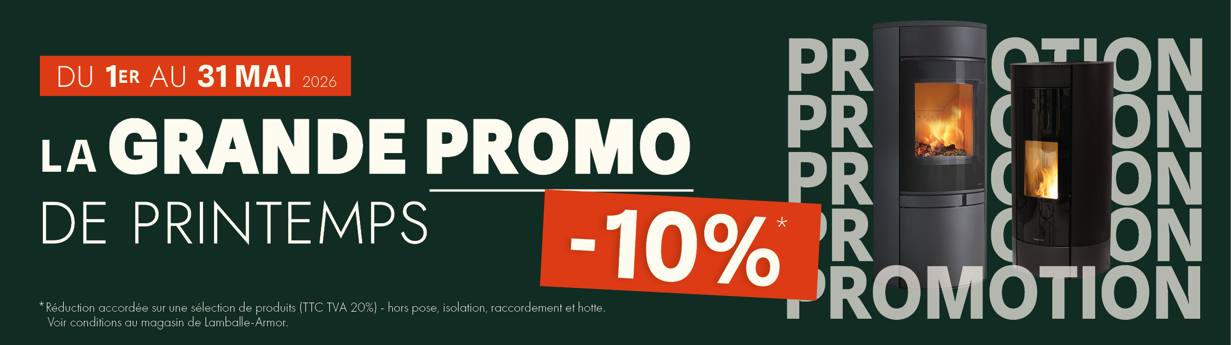 Turbo Fonte poêles et cheminées - Grande promo de mai 2026 -10%