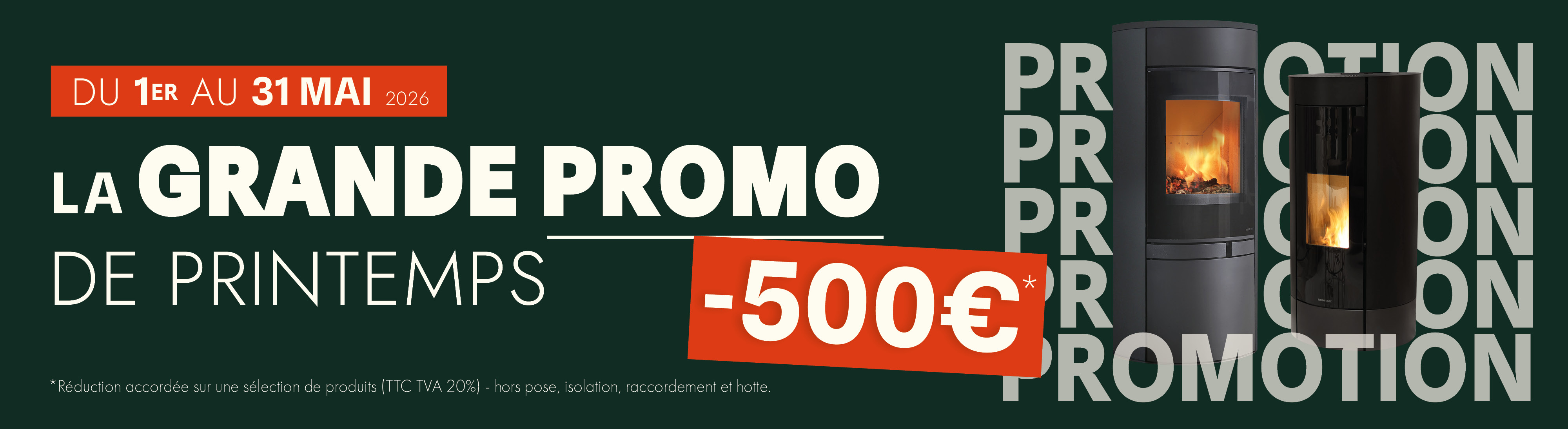 Turbo Fonte poêles et cheminées - Grande promo de mai 2026 -500€