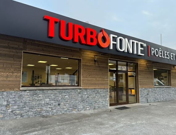 TURBO FONTE ANNECY - Poêles et cheminées - Enseigne du magasin