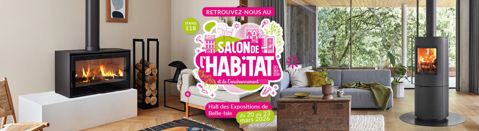 TURBO FONTE -poêles et cheminées - votre équipe de Châteauroux sera présent au salon de l'Habitat