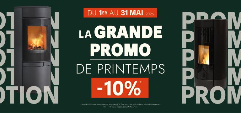 Turbo Fonte poêles et cheminées - Grande promo de mai 2026 -10%
